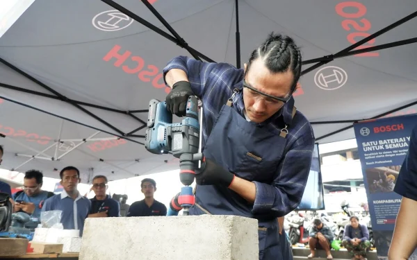 Keunggulan lain toko perkakas listrik Bosch Power Tools Blue Store terletak pada Area Test Center. (Foto: Istimewa/TRENDS.co.id)