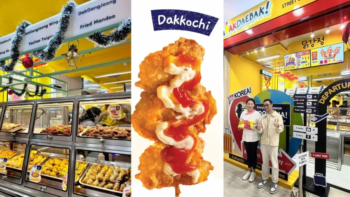 Dak Daebak hadirkan dakkochi ayam tusuk renyah dan juicy sebagai jajanan autentik Korea. (Foto: Istimewa/Trends.co.id)