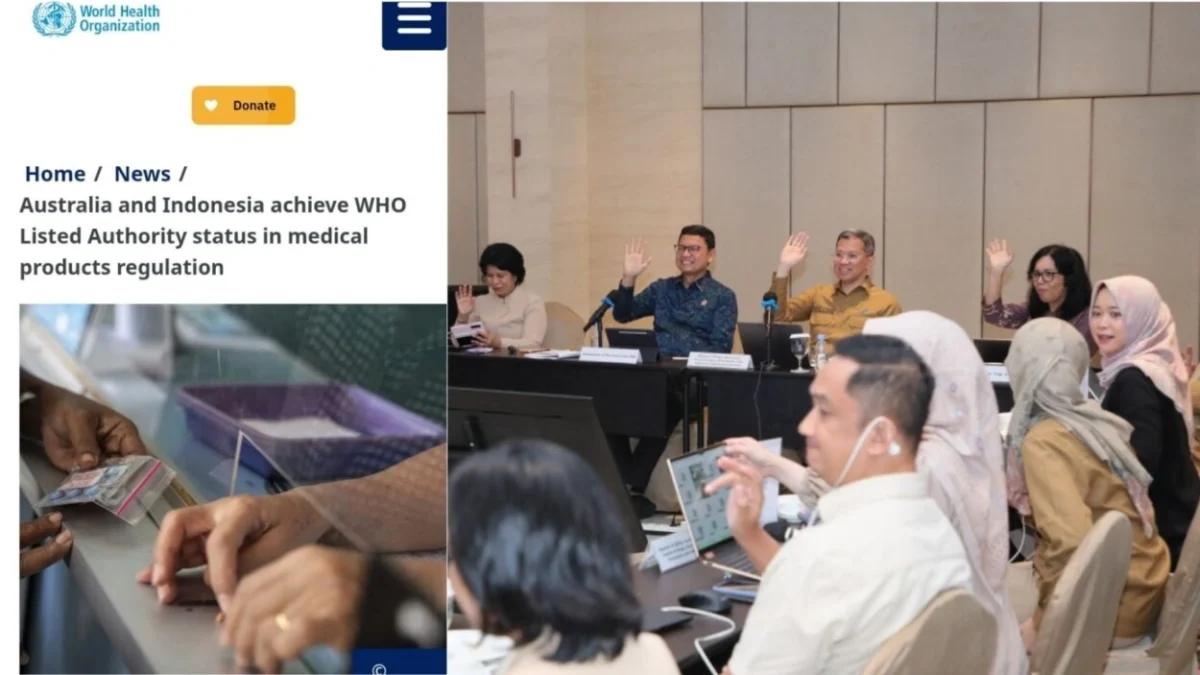 BPOM raih status WLA dari WHO, menandai Indonesia sebagai negara berkembang pertama dengan sistem regulasi obat dan vaksin berstandar global. (Foto: Trends.co.id)