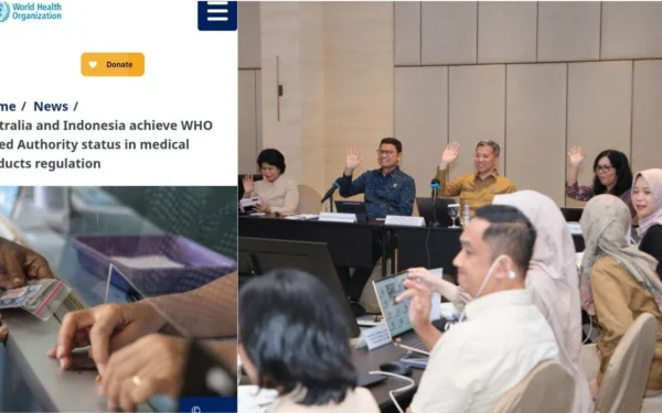 BPOM raih status WLA dari WHO, menandai Indonesia sebagai negara berkembang pertama dengan sistem regulasi obat dan vaksin berstandar global. (Foto: Trends.co.id)