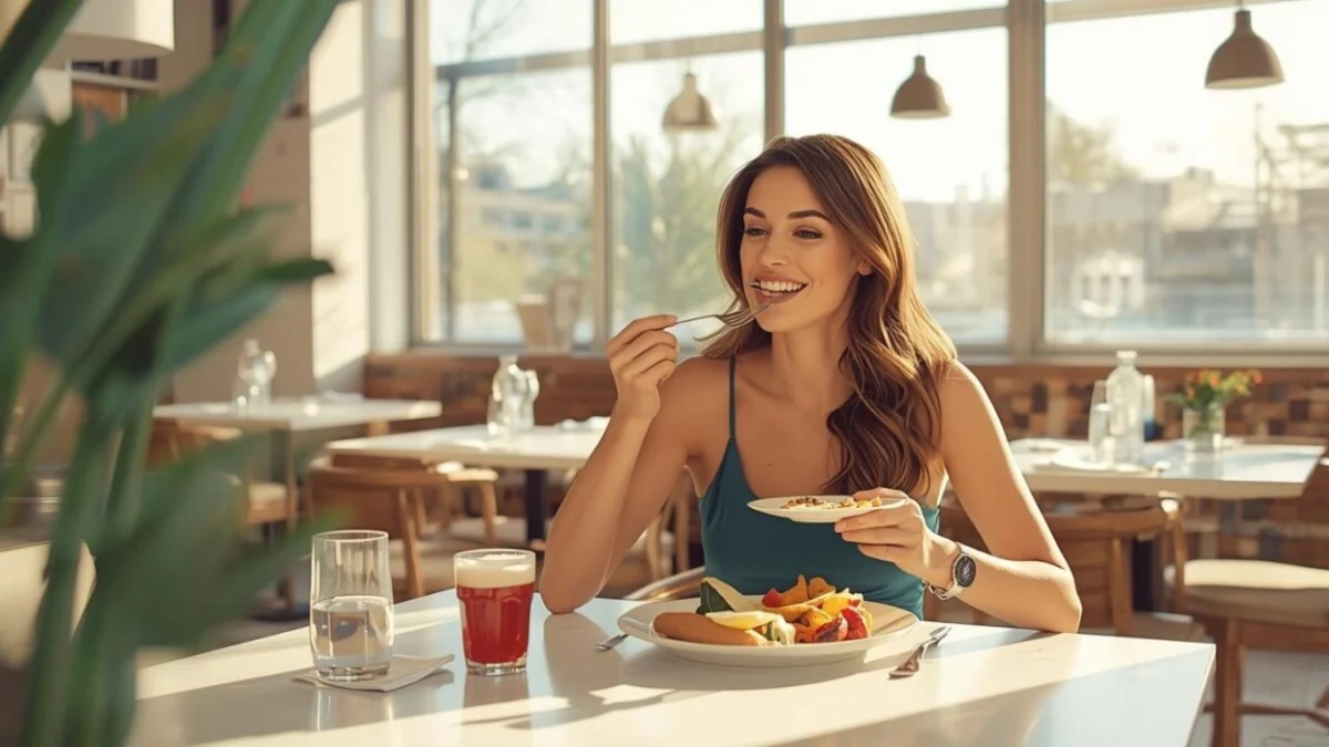 Iri lihat orang makan banyak tapi tetap langsing? Ada penjelasan medis tentang genetik, metabolisme, dan pola hidup sehat. (Foto: Ilustrasi AI/Trends.co.id)