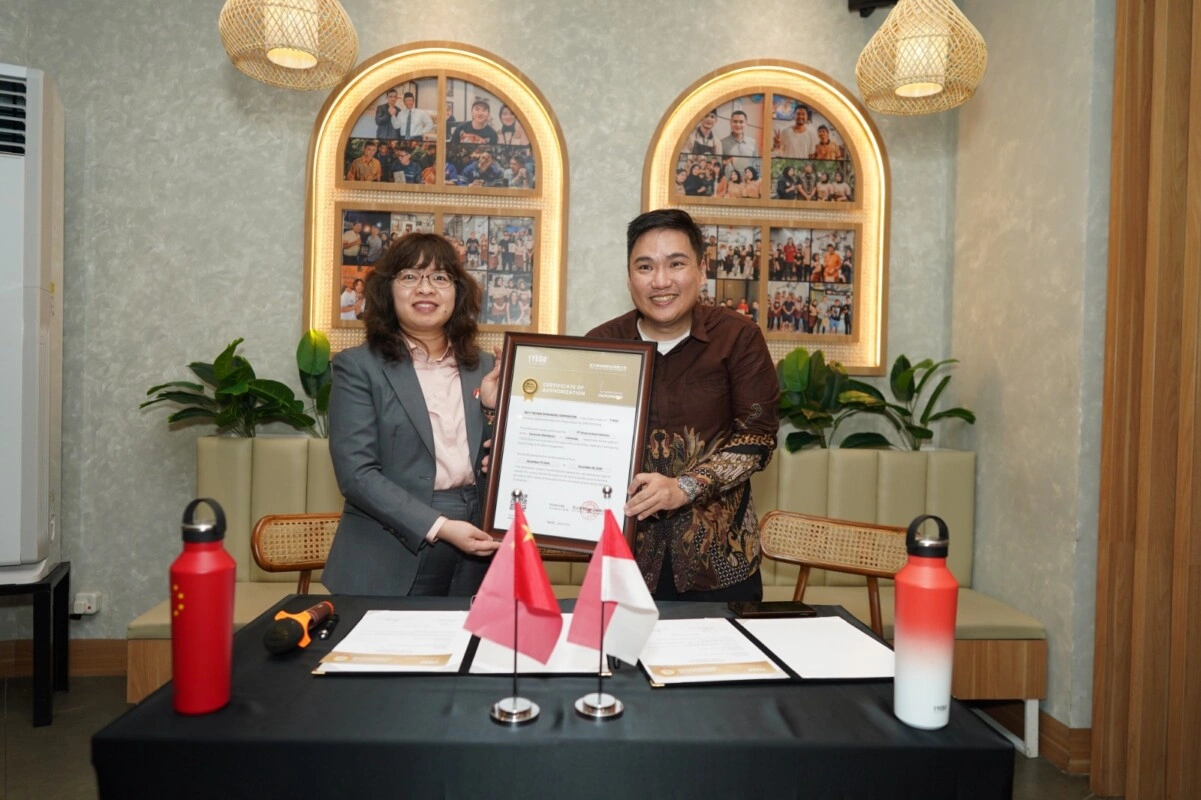 Kolaborasi brand tumbler TYESO dengan PT USS juga memperkuat kerja sama antara Indonesia dan China. (Foto: Istimewa)